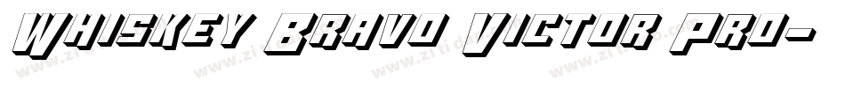 Whiskey Bravo Victor Pro字体转换